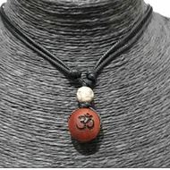 Raja Kayu Om Symbol Pendant Necklace