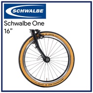 Schwalbe One - 16" (349) Tanwall Tyre for Brompton Bicycle Wheel and Cycling
