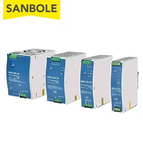 NDR-120W 75/150/240W 5V~24V Switch Mode Power Supply AC DC For Electrical Equipment Ultra Thin DIN R