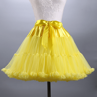 1pc Women's Fluffy Cloud Soft Tulle Petticoat Skirt, Lolita Style Breathable Mesh Underskirt For Per