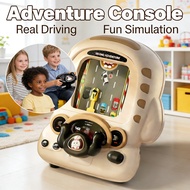 Adventure Game Children's Driving Simulation Toy Kids Console Game Racing Steering Wheel