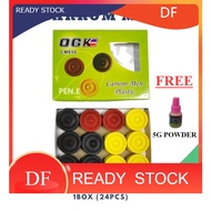 [FREE 1 5G powder] OGK Carrom Men Plastic// READY STORE // PLASTIC // CARROM