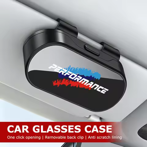 Car Eyewear Case Sunglasses Holder Sun Visor Storage Protective Box For BMW M Performance E84 F10 F2