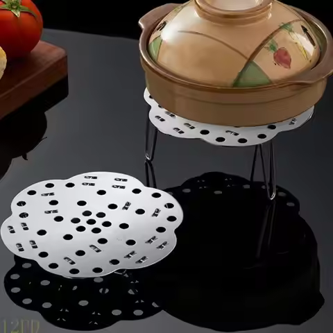12PD 304 Stainless Steel Steam Tray Stainless Steel Steamers Rack 9.53Inches Stand for Pressure Cook