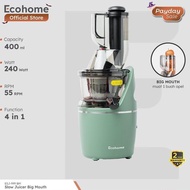 Ecohome Slow Juicer BIG Mouth ESJ-999BM Cold Pressed for Fruit 55 RPM HC