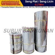 Talang Seng Licin Galvanis Tebal 0,20mm Flat Sheet Plat Talang Seng Plat