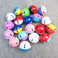 4CM Two-Color Metal Paint Color Matching Pet Big Bell with Rope Floor Sweep Code Christmas Bell with