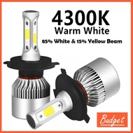 【READY STOCK 】S2 LED CAR HEADLIGHT H1 H4 H7 H11 HB3@9005 HB4@9006 CAR HEADLAMP