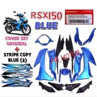 COVERSET RSX150 BLUE ORIGINAL BSH 06900-K2P-M00ZC HONDA RSX 150 BODY COVER SET BIRU HITAM