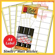 A4 Label Sticker | A4 Die Cut Blank Sticker | A4 White Sticker | Sticker Label | Address Label | Barcode Label