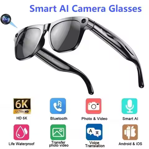 XK OEN Pro Smart Glasses Voice Assistant Control Chat GPT 100MP HD Camera Glasses 260mAh Rechargeabl