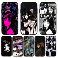 TPU black compatible protective case 【J-2】Anime Cartoon Junji Ito Tomie for OPPO A57E A58 A58X A59F1
