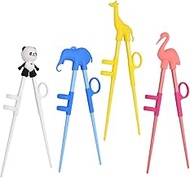 Training Chopsticks, Cute Animal Shape Easy to Use Learning Chopsticks for Kids With attachable for