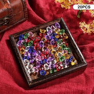 20PCS Mini Colorful Glass Crystal Yuan Bao Ingots - Home Blessing Decoration