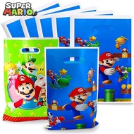 10pcs Super Mario Gifts Bag Boy Happy Birthday Party Decor Anime Figure Mario Bros Party Supply Candy Bags