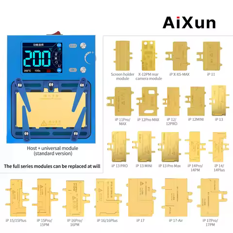 JC Aixun iHeater Pro Intelligent Desoldering Station iPhone X-17 Pro Max Mini Plus Android Frame Sep