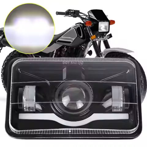 Projector 4"x6" LED Headlight H4656 H4651 LED Headlamp For Honda XR650L 1993-2013 XR250L XR650R XR40