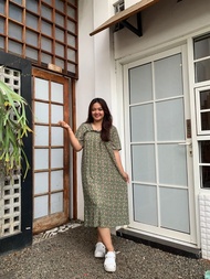 Dress Daster Nyaman Bumil Busui Friendly I Daster rayon | Homewear | Daster Kerut | Daster RYN Motif