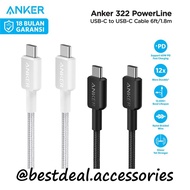 Anker 322 USB-C to USB-C Data Cable 6ft 1.8m Braided - A81F6