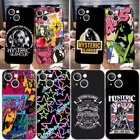 Hysteric Glamour Girl Dumb Phone Case Apple for iphone 15 Pro Max 14 Pro 13 Mini 11 12 Xr X Xs 6 6s 