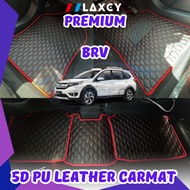 Honda BRV LAXEY Carpet Floot mat 5D Carpet Pu Leather【3row】