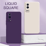 iQOOZ1 iQOOZ1X/Z3/Z5x Z 1 1x 3 5 5x Square Liquid Silicone TPU Shockproof Phone Case For iQOO Z1 Z1X