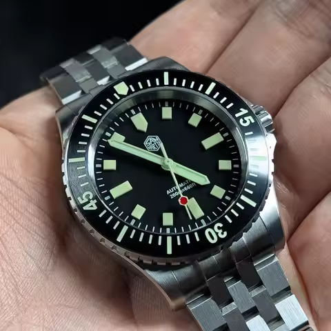 San Martin Toolwatch 1200HV Hardening Coating Luminous Dial ST2130 Automatic Mechanical Diver Watche