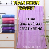 TUALA MANDI EXTRA DEWASA BESAR BATH TOWEL MICROFIBRE SERAP AIR Bath Microfiber High Quality KAIN TUA