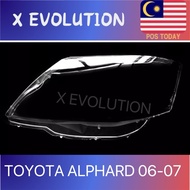TOYOTA ALPHARD ANH10 06 07 HEADLAMP COVER / HEADLIGHT COVER / HEADLAMP LENS / HEADLIGHT LENS