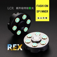 New Luminous Fidget Spinner Revolver Brass Aluminum Alloy Finger Spinner Metal Luminous Rotating Zhu