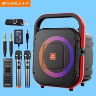 實體店鋪/SF Sansui D15 60W karaoke portable Live BT Guitar Drum Amplifier speakers, Wireless Hand Microp