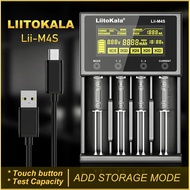 Liitokala Lii-M4S 4-Slots USB-C Battery Charger Tester 3.7V 3.6V 21700 18650 18350 16340 1.2V AA AAA