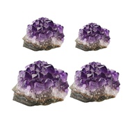 [kanye2dc] Amethyst Crystal Geode Cluster Bookends Natural Stone Agate Rocks Specimen Healing Energy