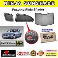 BMW F30 3 Series (5pcs)Magnetic Ninja Shades Sunshade Ninja Sun Shade