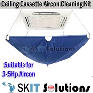 Cassette Central Ceiling Air Conditioner Cleaning Kit AirCon Washing Cover Bag Water Collector Pipe