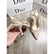 Dior Mesh High Heels with Rhinestone Straps Full Box