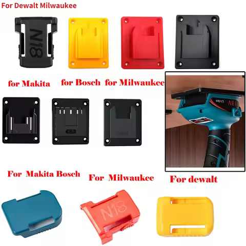 18V Makita Battery Storage Holder Power Tool 18V Battery Wall Mount Bracket Cordless Drill Battery H