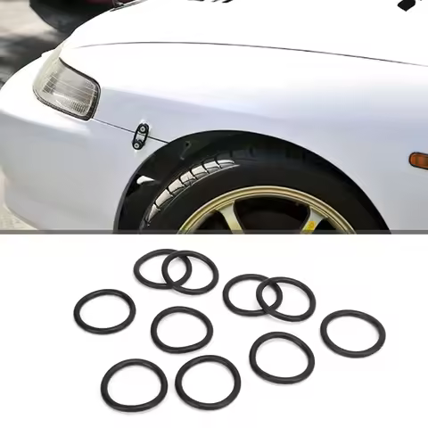 10pcs 44mm/1.7in Car Bumper Quick Release Fasteners Bands O Gaskets O Ring Rubber Unicersal Auto Acc