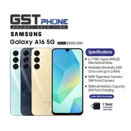 Samsung Galaxy A16 5G (8GB+8GB Extended Ram+256GB Rom) (Original Malaysia Set) With Premium Gift