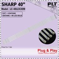 40'' LC-40LE430M SHARP LED TV BACKLIGHT SHARP 40 INCH LAMPU LED TV SHARP LC-40LE430 40LE430M
