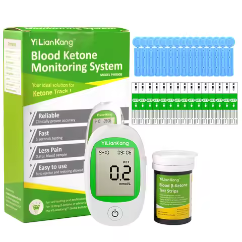 Blood Ketone Meter Kit for Keto Diet Testing - Complete Ketone Test Kit with Ketone Monitor and Keto