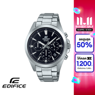 CASIO นาฬิกาข้อมือผู้ชาย EDIFICE รุ่น EFV-630D-1AVUDF วัสดุสเตนเลสสตีล สีดำ