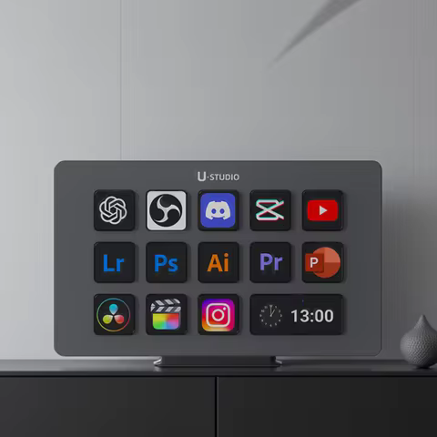 Ulanzi D200H Deck Dock AI-Powered Office Streaming Controller for Computer Fill Light for Intelligen