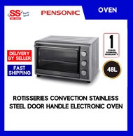 【DELIVERY BY SELLER】Pensonic PEO-4804 48L Rotisseries Convection Stainless Steel Door Handle Electronic Oven (Ketuhar Elektrik, 电烤箱)