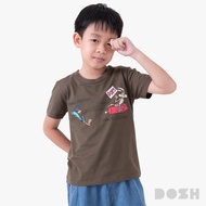 DOSH KIDS T-SHIRTS LOONEY TUNES เสื้อยืดคอกลมเด็ก DLTBT5006-GR (4-12)