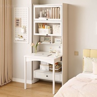 【包送貨】折疊餐桌折疊書桌書架一體電腦桌學生臥室家用書櫃小戶型寫字台
