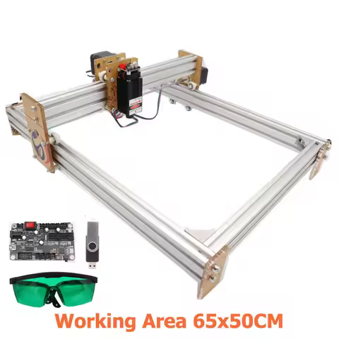 500*400mm GRBL 1.1f CNC Laser Engraver 15W Wood Engraving Machine 12V 5A 2-Axis Laser Cutting Printi