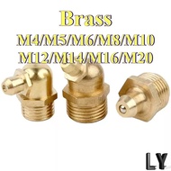 45 °/90 °/180 ° Butter Nozzle Copper Nozzle Connector Copper Oil Cup Oil Nozzle Oil Gun Injection Ex