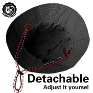 Lz Foldable Camping Bucket Hat Woman SPF 50 Packable Cap Woman Portable Beach Hat Sun Hat Topi P