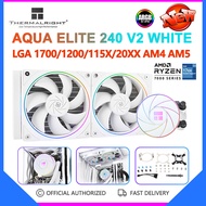 Thermalright AQUA ELITE 240 V2สีขาว CPU หม้อน้ำเย็น5V 3PIN Armb ฮีทซิงค์ Intel LGA1700 1200 115X 2011 AMD AM5 AM4